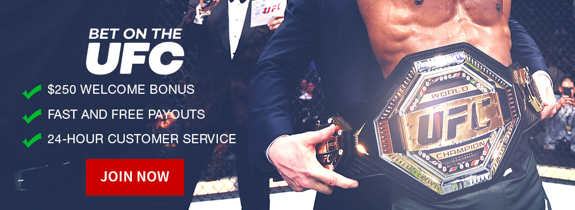 Claim your $250 Welcome Bonus and bet on UFC odds at Bovada!