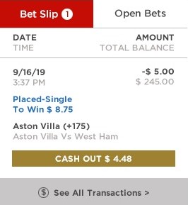 Cash out example 2