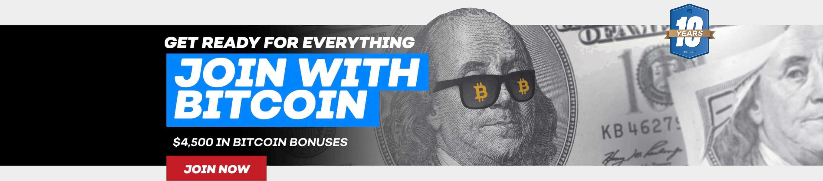 Get up to $4500 in bitcoin bonus when you join Bovada