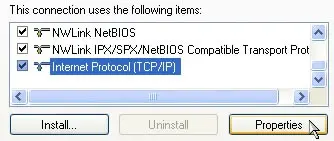 Internet Protocol Properties