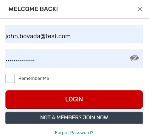 Bovada login