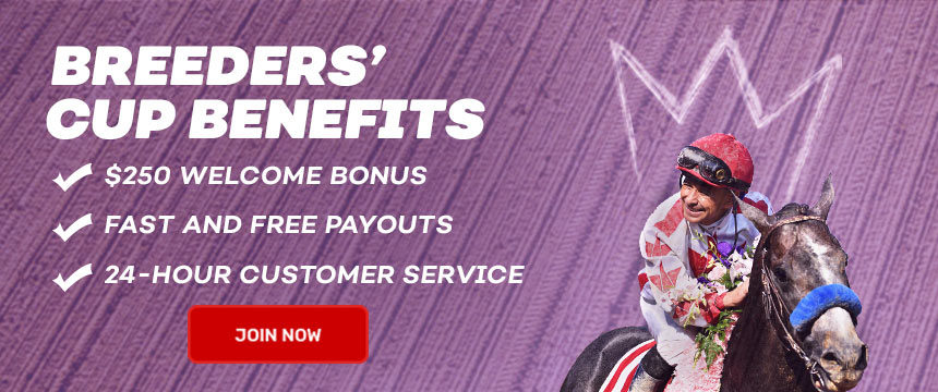 Receive a Welcome Bonus for the Breeders Cup
