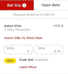 Cash out example
