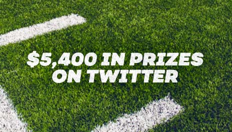 $5,400 in Prizes on Twitter