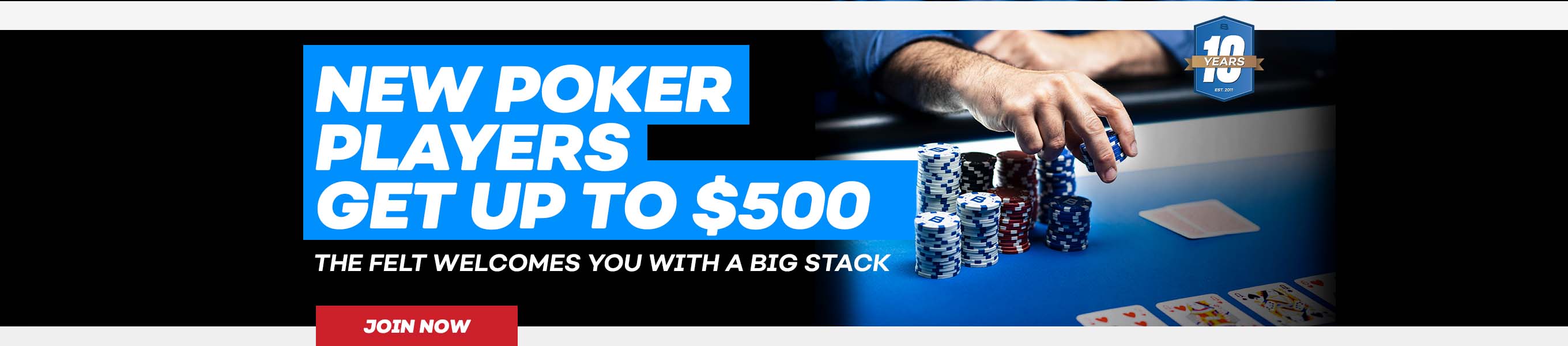 New Poker Players Get Up To $500