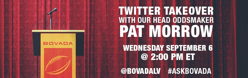Head Oddsmaker at Bovada discussing Odds and More on Twitter
