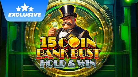 15 Coin Bank Bust