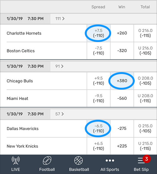 Push In Spread Betting